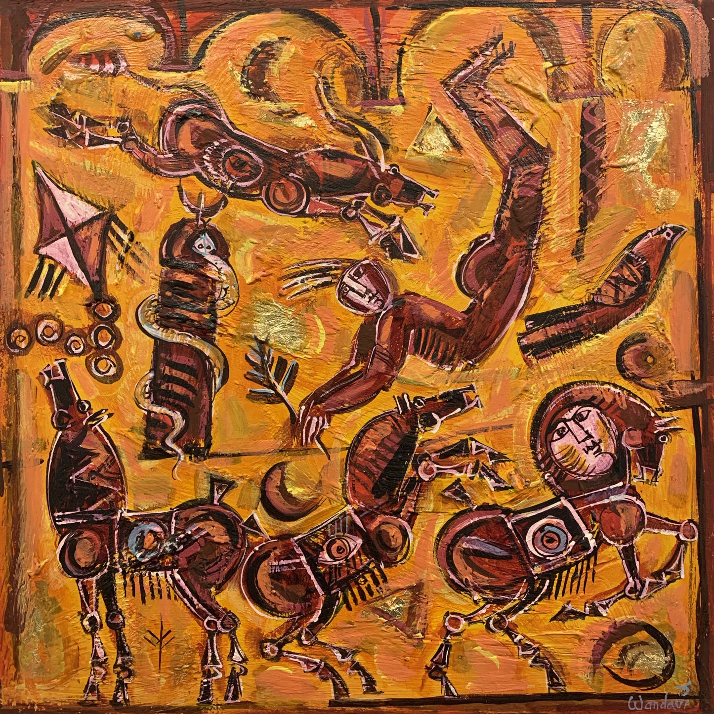 “Composition in orange", XXL